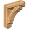 Ekena Millwork Merced Arts and Crafts Rough Sawn Bracket w/ Offset Brace, Western Red Cedar, 8"W x 30"D x 30"H BKT0806X30X30MRC03RWR - alternate 1